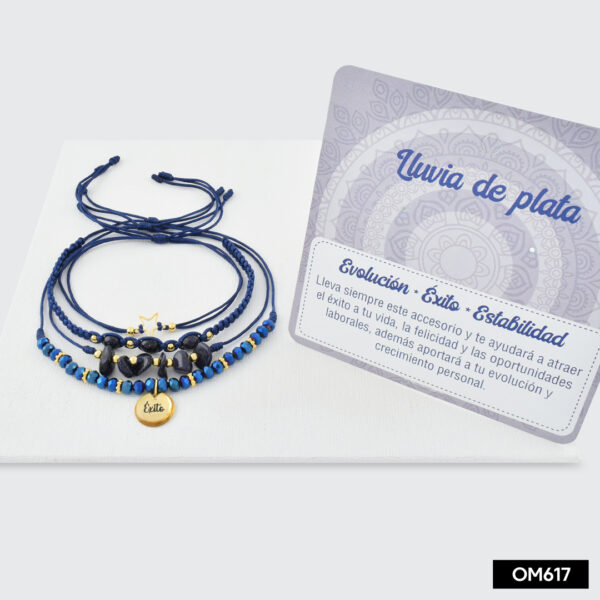 Pulsera con piedras naturales LLUVIA DE PLATA - Imagen 2