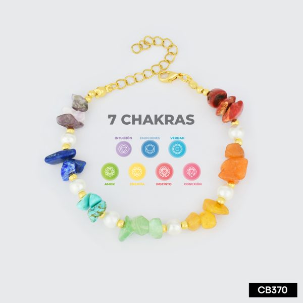 PULSERA DE CHAKRAS EN COVER GOLD